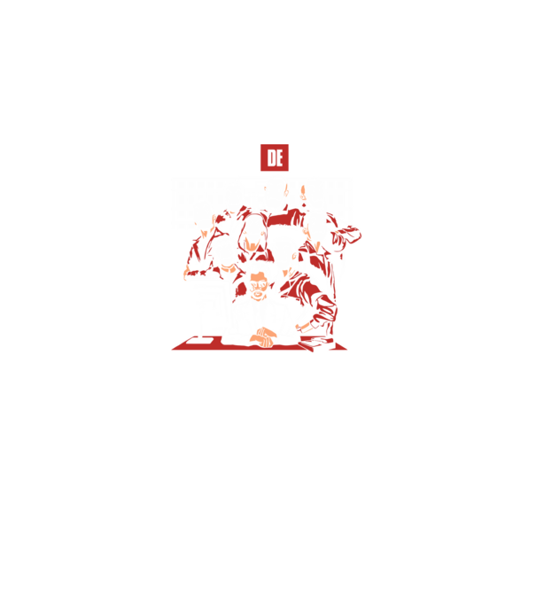 La casa de papel grupo model negru pe tricou