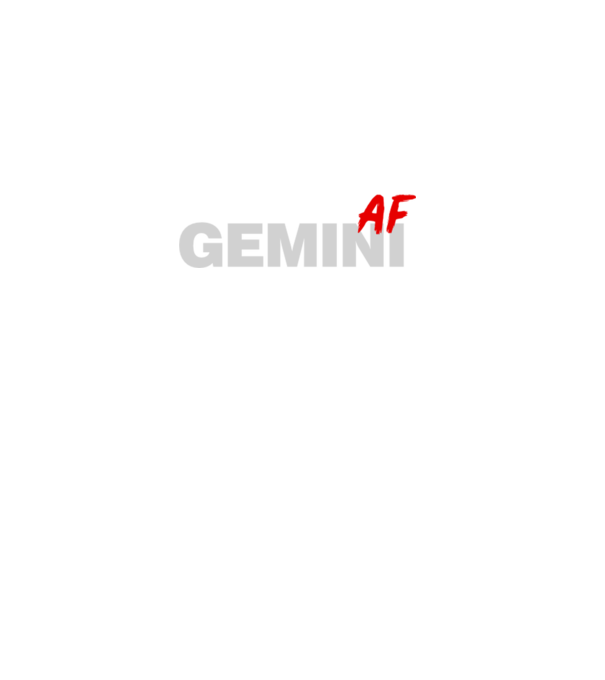 GEMINI as fuck model negru pe tricou