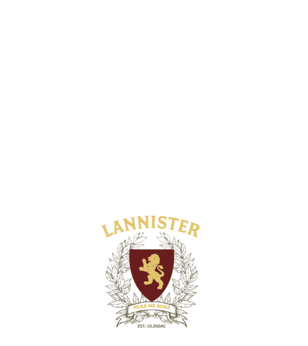 Lannister model negru pe tricou