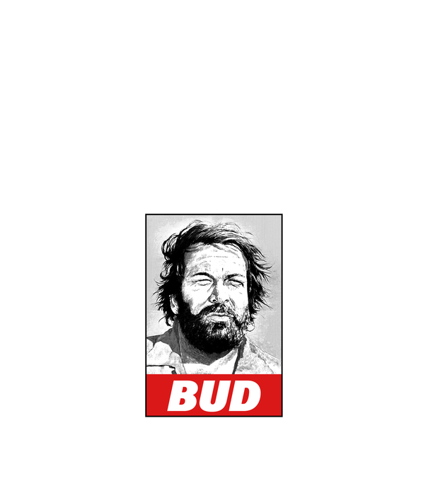 Bud Spencer halftone model nisipiu pe tricou