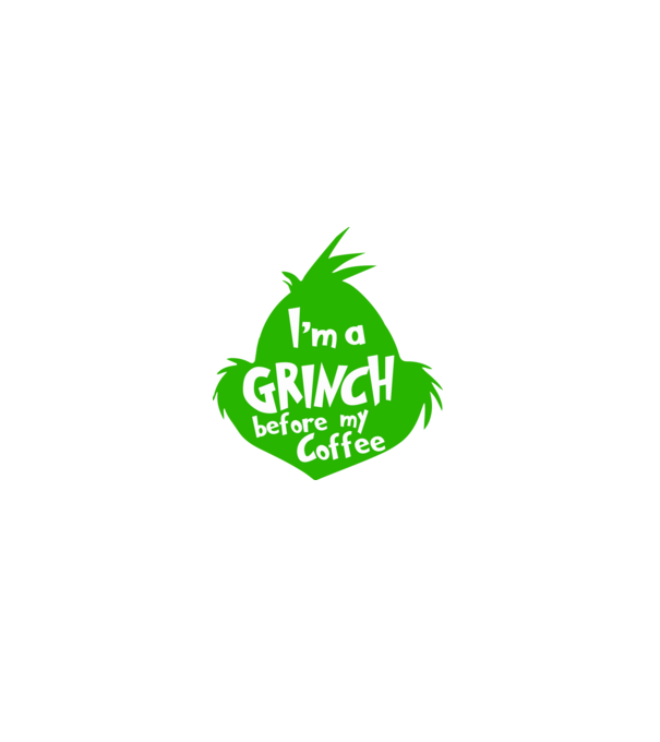 Grinch before coffee model negru pe tricou