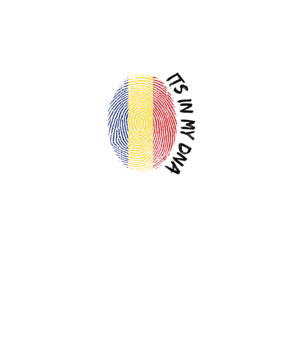 România fingerprint model alb pe tricou