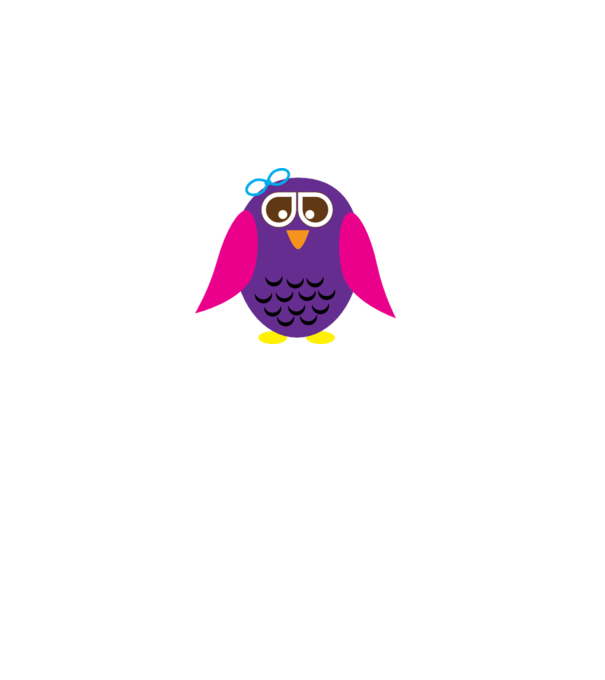 Owl model alb pe tricou