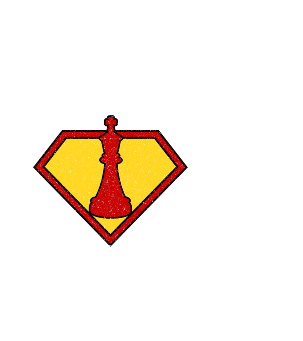 SuperChess rege model albastru închis pe tricou