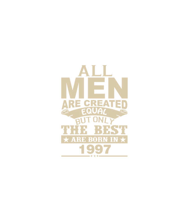 All men are created - 1997 model albastru închis pe tricou