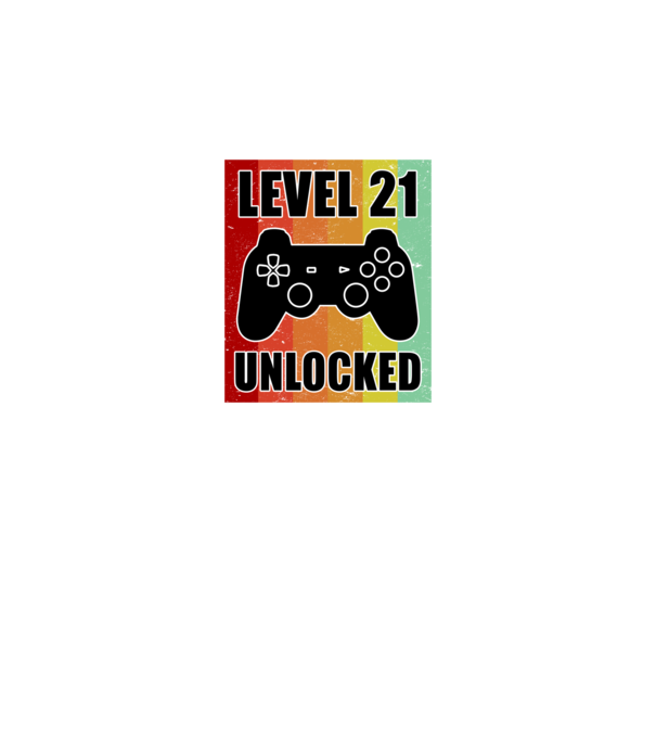 level 21 unlocked retro gamer model negru pe tricou