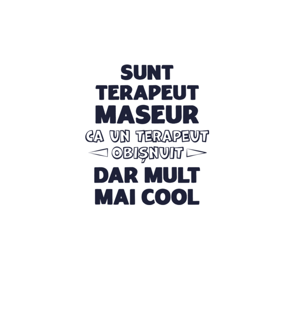 sunt terapeut maseur, ca un terapeut obișnuit, dar mult mai cool model galben neon pe tricou