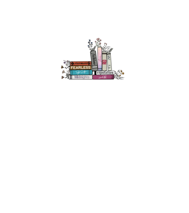 Eras tour books color 2 model alb pe tricou