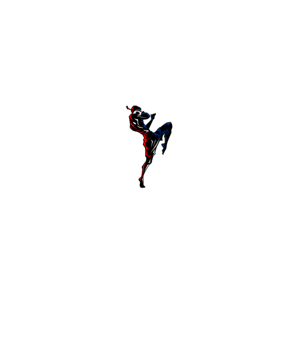 Muay Thai model negru pe tricou