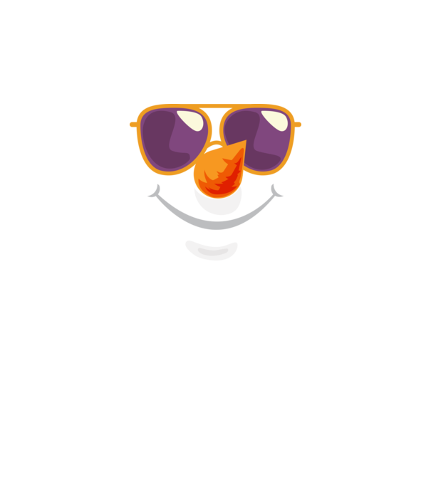 Snowman face model alb pe tricou