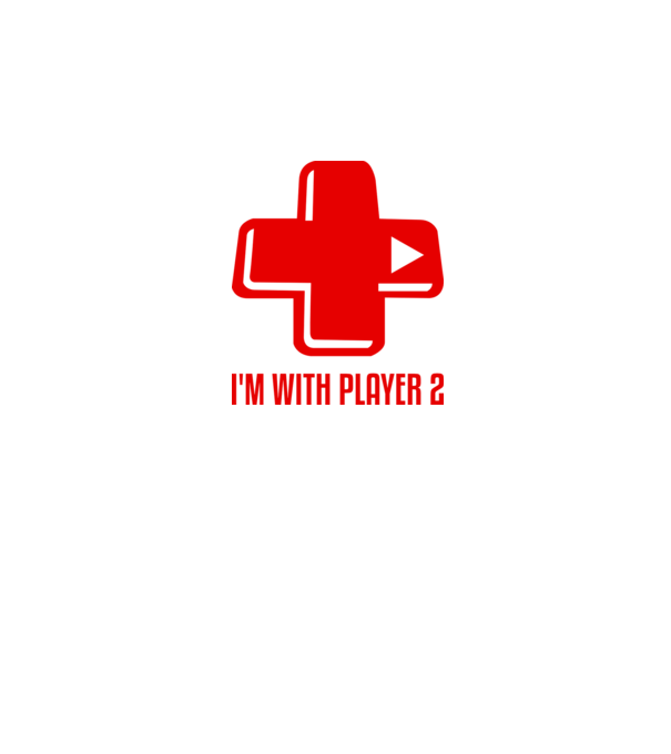 player 2 model alb pe tricou