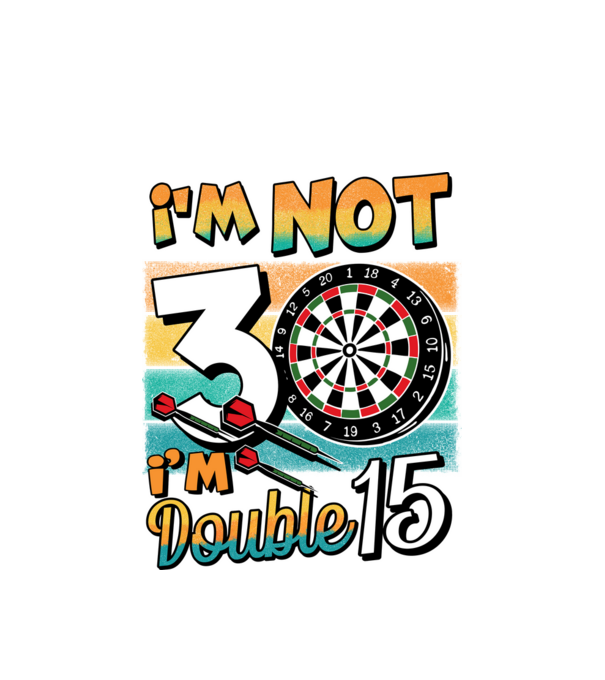 Darts Birthday 30 years old model alb pe tricou
