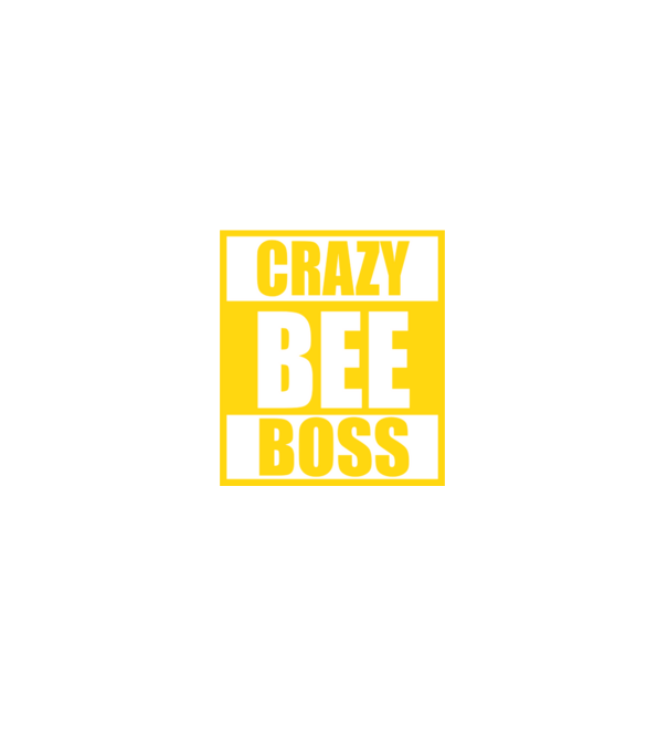 Crazy bee boss model negru pe tricou