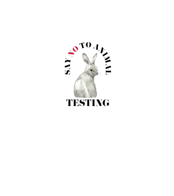 Say NO to animal testing model alb pe tricou