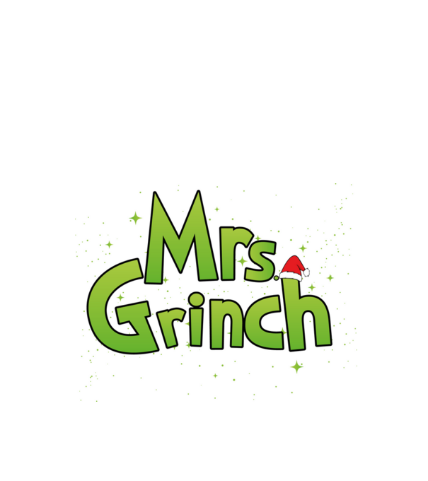 Grinch Family Mrs Grinch model negru pe tricou