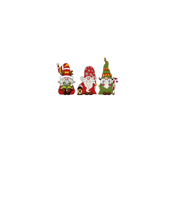 Xmas gnomes 2 model negru pe tricou