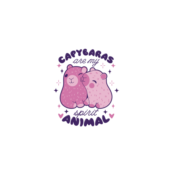 Capybaras are my spirit animal model albastru deschis pe tricou