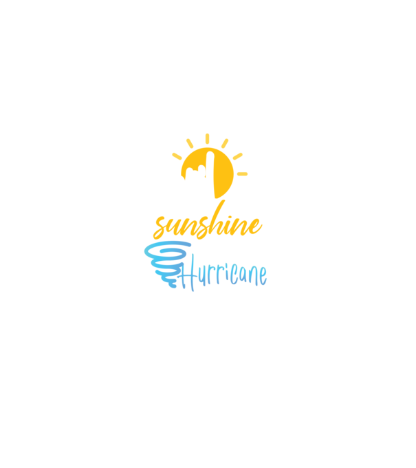April Girls are Sunshine mixed with a little Hurricane model negru pe tricou