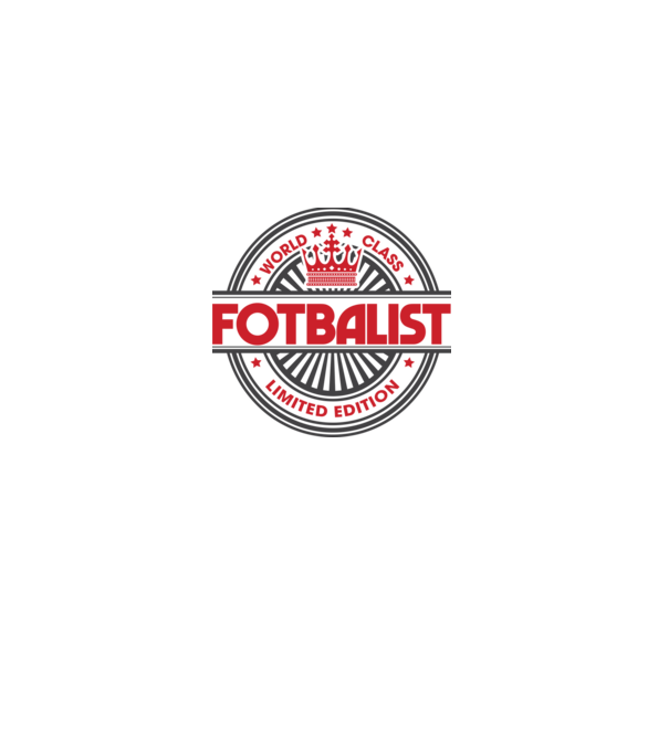 Fotbalist model alb pe tricou