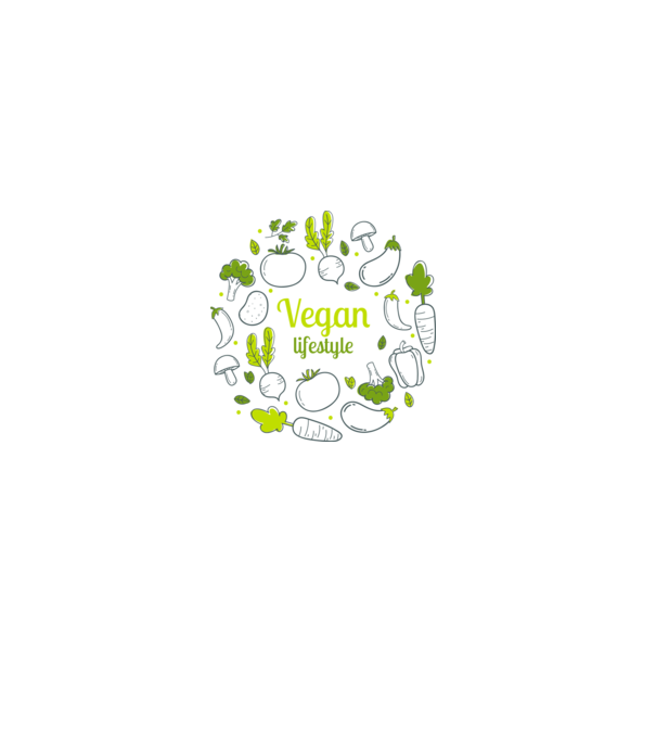 vegan lifestyle model alb pe tricou