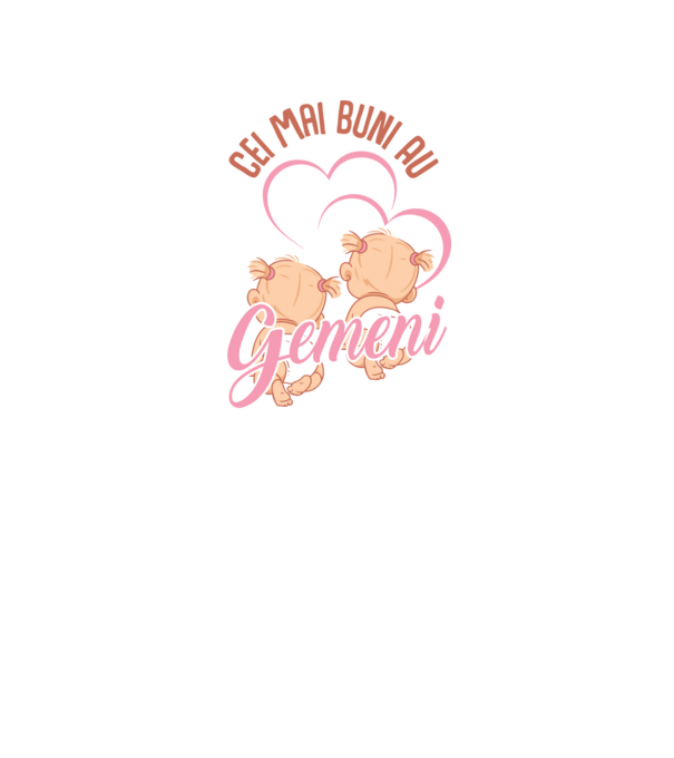 Cei mai buni au gemeni model alb pe tricou