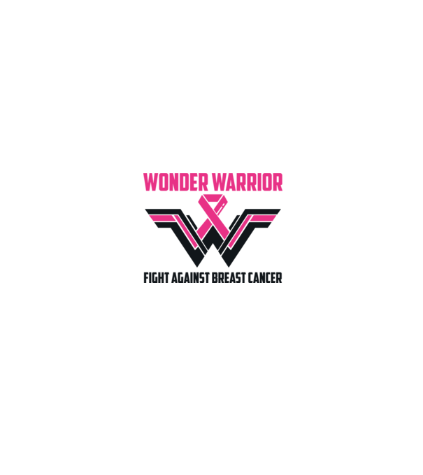 WONDER WARRIOR model alb/roșu pe tricou