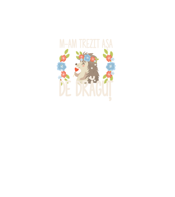 M-am trezit așa de drăguț model turcoaz pe tricou