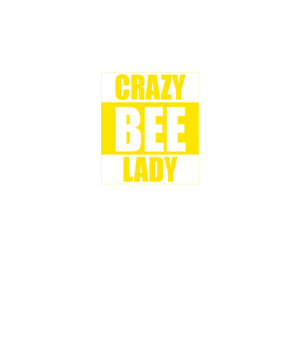 Crazy bee lady model negru pe tricou
