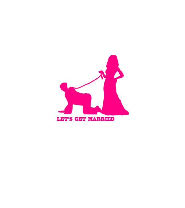 lets get married model roz deschis pe tricou