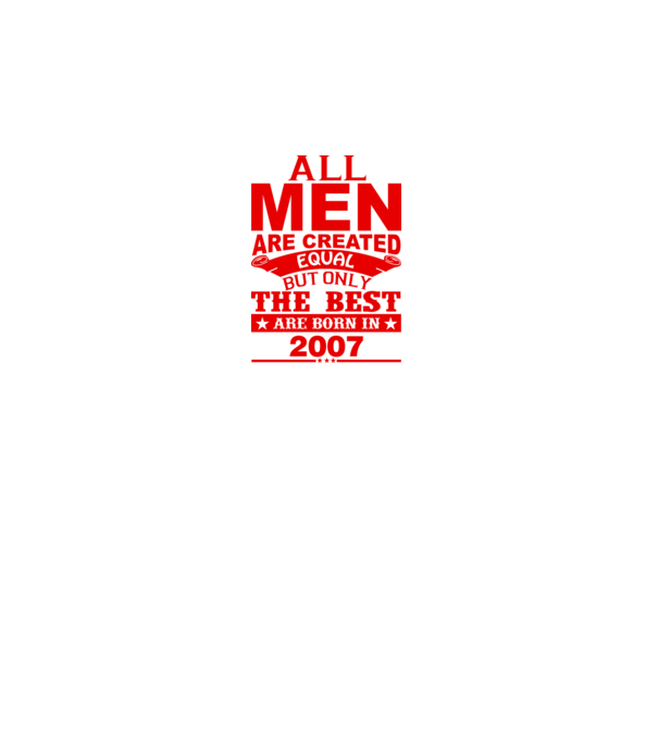 All men are created - 2007 model alb pe tricou