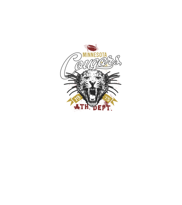 Minesota Cougars model negru pe tricou