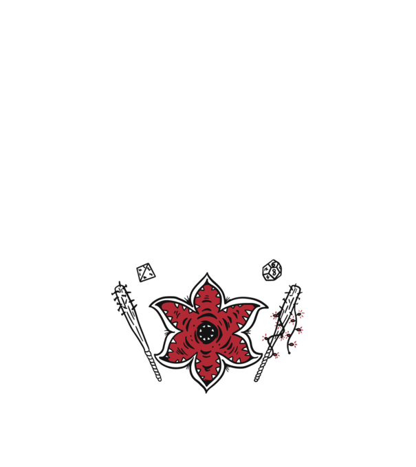 stranger things demogorgon head model negru pe tricou