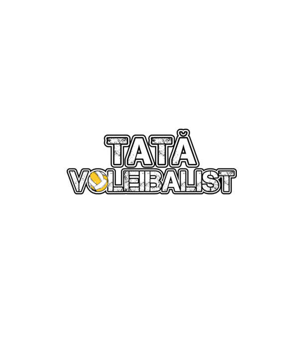 tată voleibalist model negru pe tricou