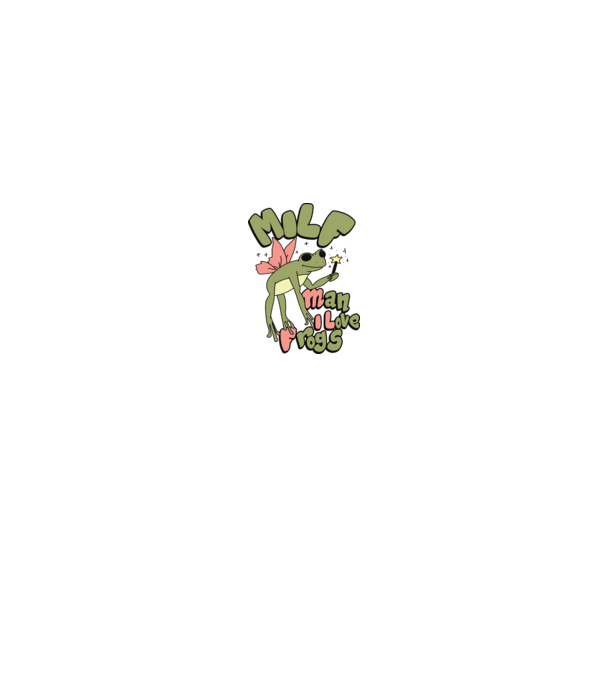 MILF man i love frogs model alb/roșu pe tricou