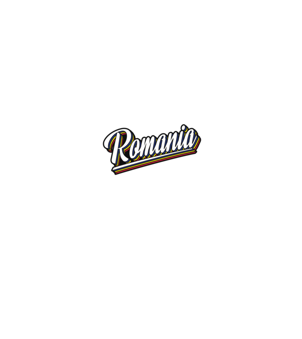 România retro model alb/roșu pe tricou