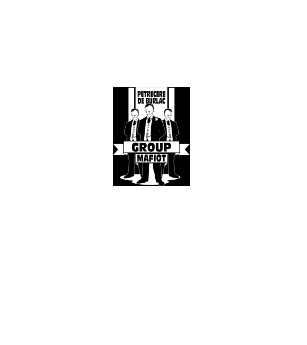 Group Mafiot model negru pe tricou