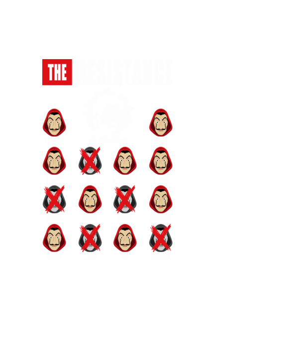 the resistance la casa de papel model negru pe tricou