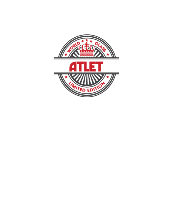 atlet model alb pe tricou
