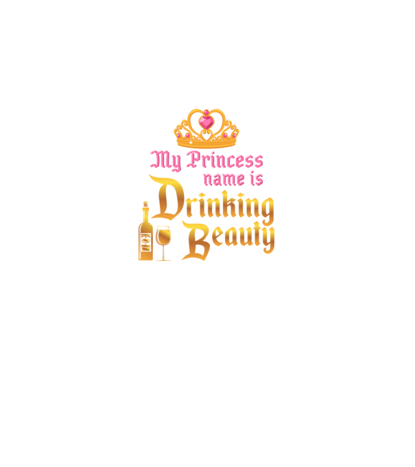 Drinking beauty model negru pe tricou