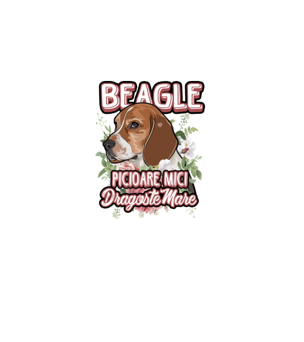 Bulldog francez picioare mici dragoste mare model alb pe tricou