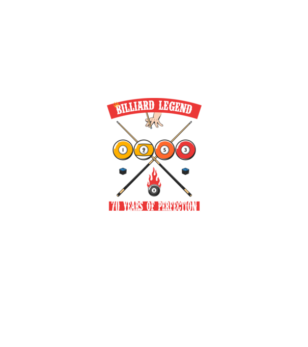 Billiard legend born in 1953 model negru pe tricou