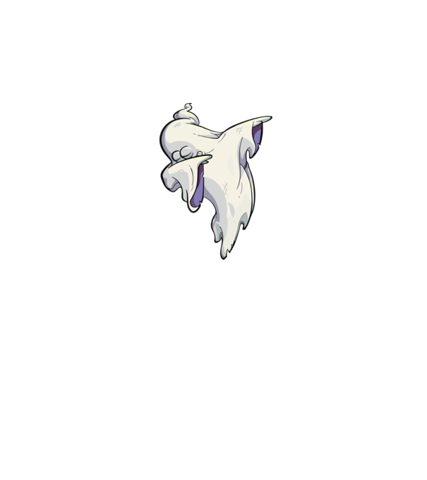 Dab ghost model negru pe tricou