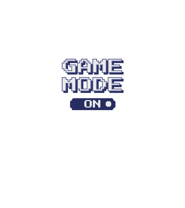 Gamer - Game mode on model negru pe tricou