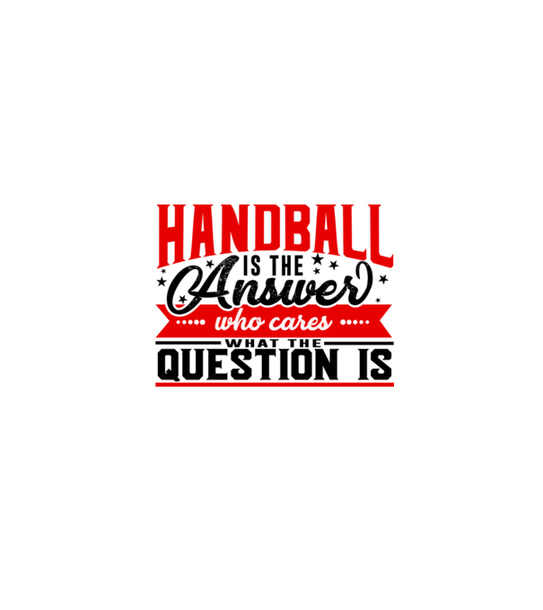 Sport is the answer HANDBALIST model alb pe tricou