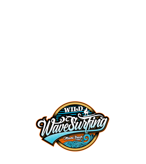WaveSurfing model albastru închis pe tricou