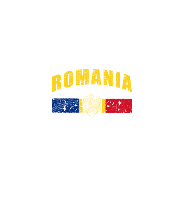 Romania coat of arms model negru pe tricou
