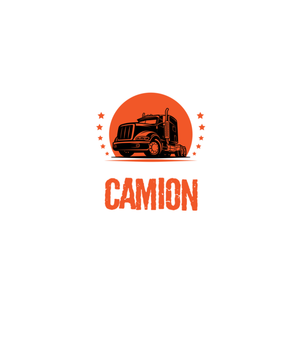 Bărbatul adevărat conduce un camion model negru pe tricou