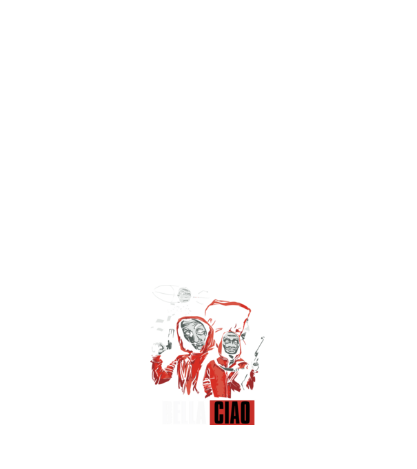 bella ciao money heist model negru pe tricou