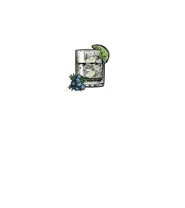 Let the fun be gin model negru pe tricou
