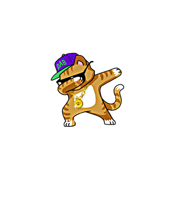 Cool Cat DAB model roșu pe tricou